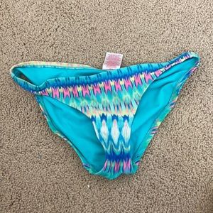 Multi colored bathing suit bottoms
